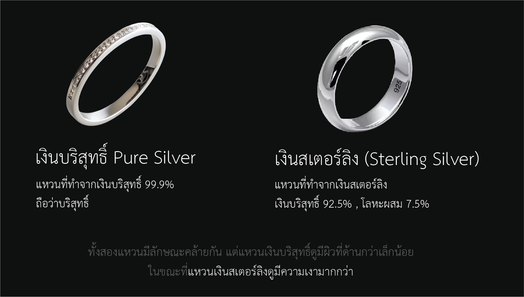 วิธีดูเครื่องประดับเงินแท้ 02 วิธีดูเครื่องประดับเงินแท้ 02