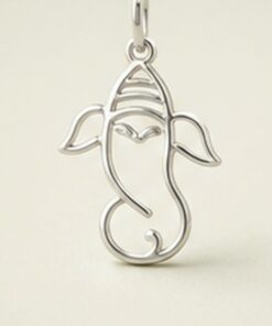 จี้ Ganesha เส้นมินิมอล มุมภาพ 05